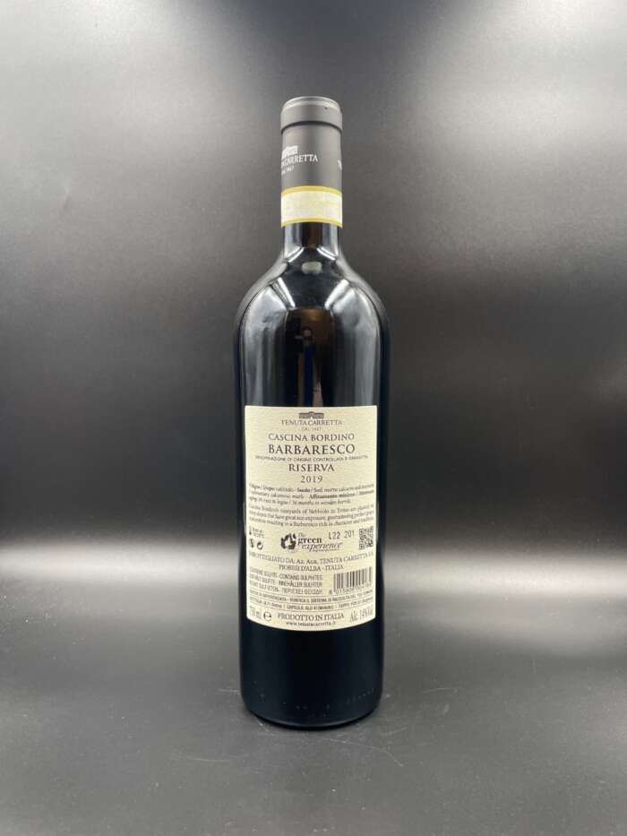 Barbaresco Riserva Cascina Bordino 2019 - Tenuta Carretta - immagine 2