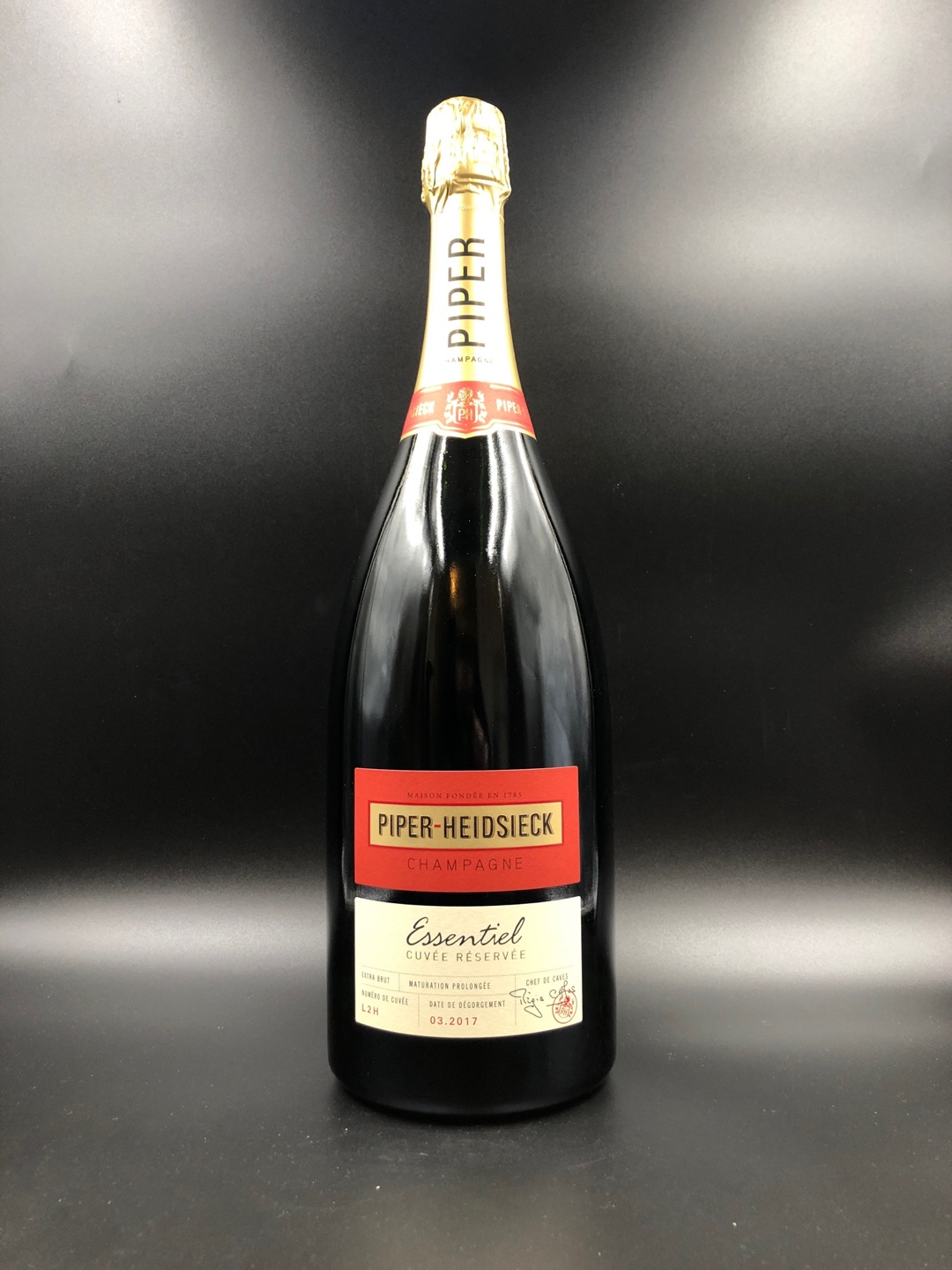 Champagne Extra Brut "Essentiel" Magnum (cassa legno) - Piper Heidsieck